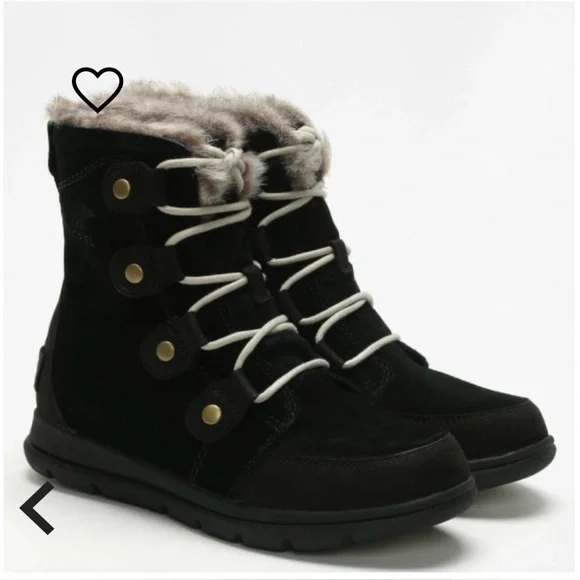 SOREL Explorer Joan boot Women’s sz 10 Black - Picture 1 of 5